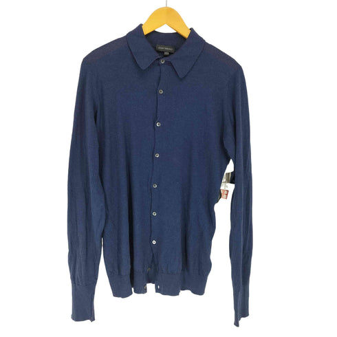 ジョンスメドレー JOHN SMEDLEY 襟付きコットンニットカーディガン メンズ S