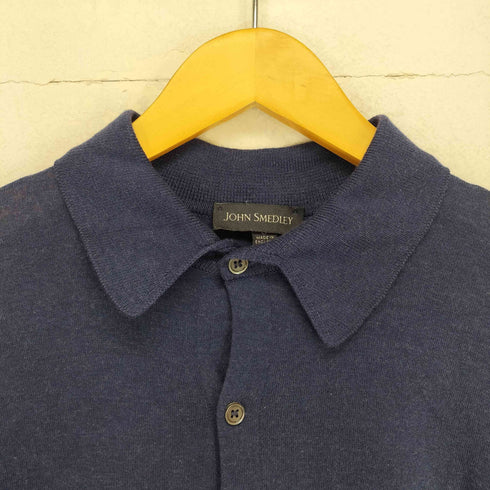 ジョンスメドレー JOHN SMEDLEY 襟付きコットンニットカーディガン メンズ S