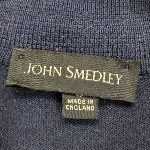 ジョンスメドレー JOHN SMEDLEY 襟付きコットンニットカーディガン メンズ S