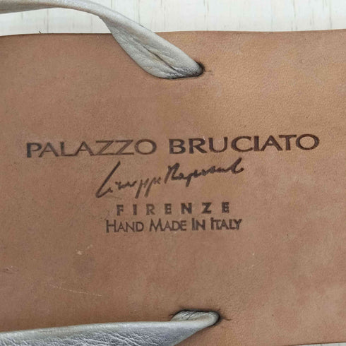 PALAZZO BRUCIATO イタリア製 ハンドメイド フラットサンダル レディース 38