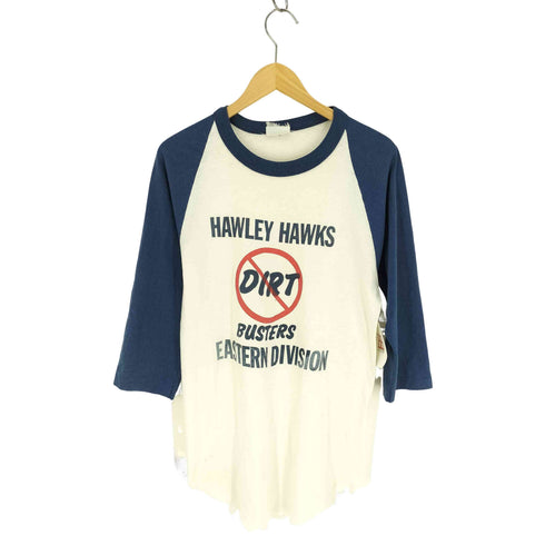 HAWLEY HAWKS DIRT BUSTERS EASTERN DIVISION ラグランスリーブ Q/S Tシャツ 袖シングルステッチ メンズ