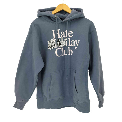 HATE MONDAY CLUB プリントプルオーバーパーカー メンズ JPN:L