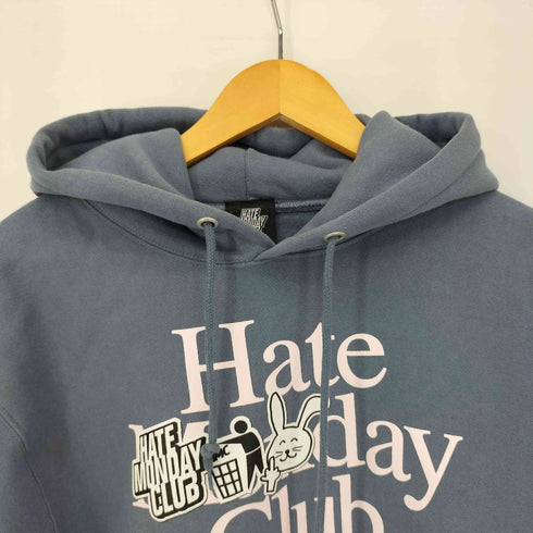 HATE MONDAY CLUB プリントプルオーバーパーカー メンズ JPN:L