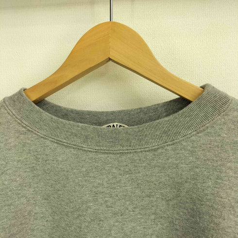 オーラリー AURALEE BACK WOOL SWEAT BIG P/O メンズ 3