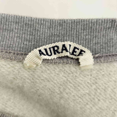 オーラリー AURALEE BACK WOOL SWEAT BIG P/O メンズ 3