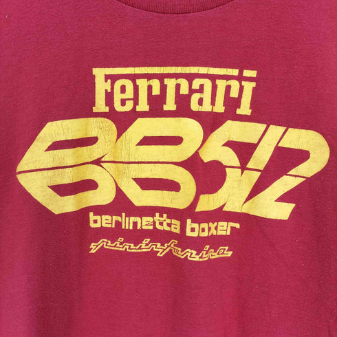 USA製 Ferrari berlinetta boxer プリント Tシャツ 袖シングルステッチ メンズ import:L