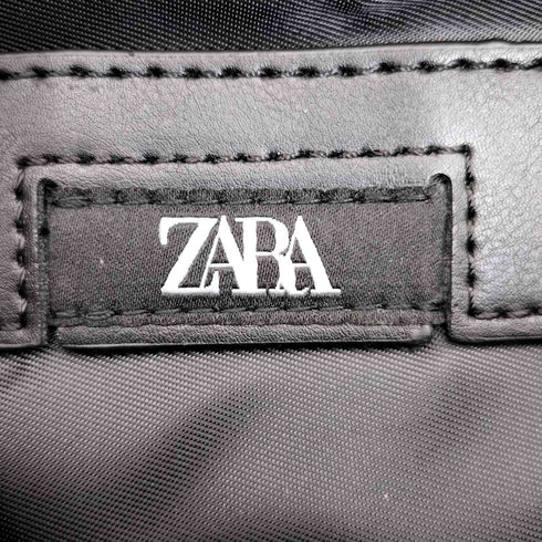 ザラ ZARA フェイクレザー キルティング 切り替え ウエストポーチ ボディバッグ メンズ
