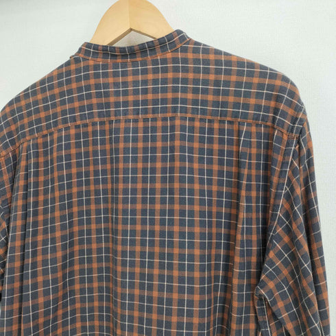 ジムフレックス GYMPHLEX バンドカラーチェックシャツ メンズ M
