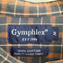 ジムフレックス GYMPHLEX バンドカラーチェックシャツ メンズ M