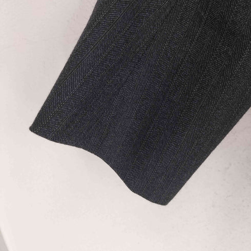 アレキサンダーマックイーン Alexander McQueen 23AW MADE IN ITALY パワーショルダー ストライプテーラードジャケット メンズ JPN:44