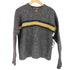 アバクロンビーアンドフィッチ Abercrombie & Fitch 80~90S ラインデザインウールVネックニット メンズ M
