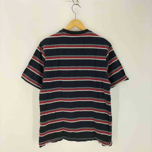 ステューシー Stussy ストックロゴ刺しゅう ボーダー柄クルーネックTシャツ メンズ JPN:M
