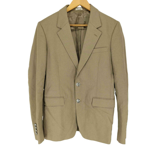 アレキサンダーマックイーン Alexander McQueen 22AW Beige Deconstructed Single Breasted Blazer Jacke メンズ JPN:46