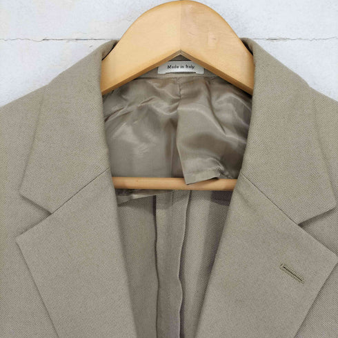 アレキサンダーマックイーン Alexander McQueen 22AW Beige Deconstructed Single Breasted Blazer Jacke メンズ JPN:46