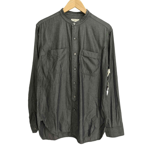 エンジニアードガーメンツ Engineered Garments USA製 ダブルポケット バンドカラーシャツ メンズ S