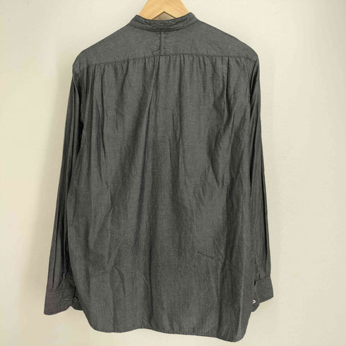エンジニアードガーメンツ Engineered Garments USA製 ダブルポケット バンドカラーシャツ メンズ S