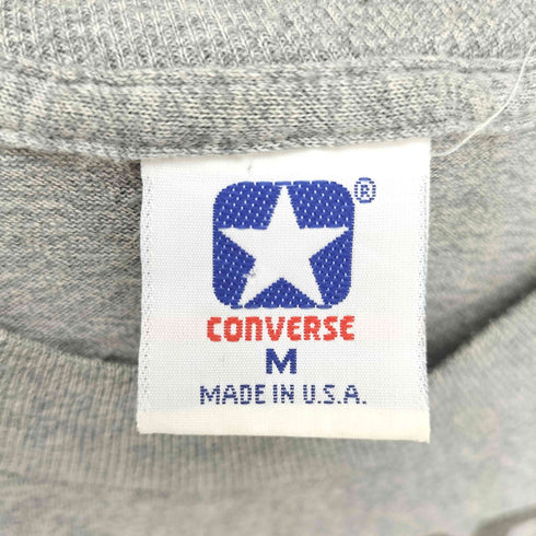 コンバース CONVERSE 80-90S USA製 CHOOSE YOUR WEAPON 1986 バスケットボール プレイヤー プリント Tシャツ 袖シングルステッチ メンズ import:M