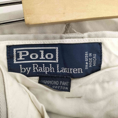 ポロバイラルフローレン Polo by RALPH LAUREN MADE IN MACAU 2タックチノパンツ HAMMOND PANT メンズ 36/30