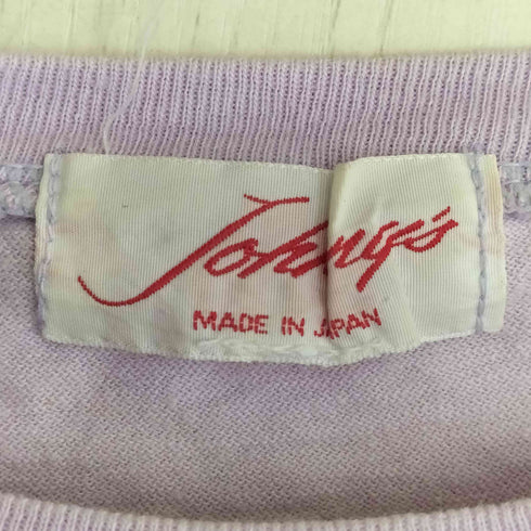 80s 裾&袖シングル 男性アイドルグループ プリント クルーネックTシャツ メンズ