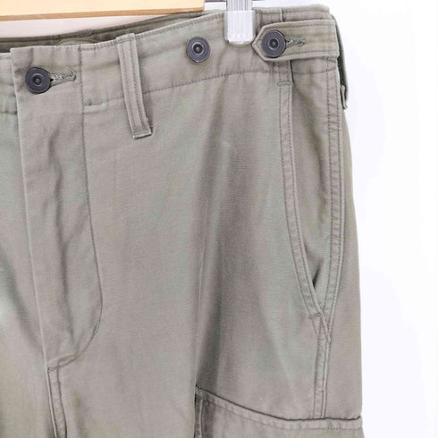 ナイジェルケーボン NIGEL CABOURN ARMY CARGO PANT KHAKI BACK SATIN MAIN LINE アーミー カーゴ パンツ バック サテン メンズ 32