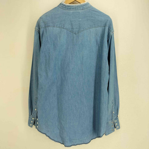 ラングラー Wrangler x Bshop 23ss 別注 WESTERN SHIRTS カットオフデニムウエスタンシャツ メンズ M