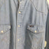 ラングラー Wrangler x Bshop 23ss 別注 WESTERN SHIRTS カットオフデニムウエスタンシャツ メンズ M