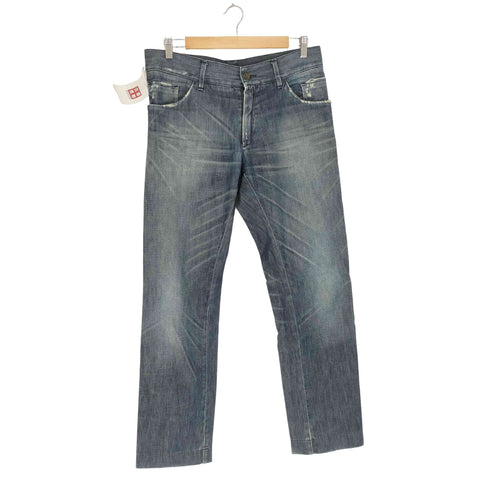ドルチェアンドガッバーナ DOLCE&GABBANA MADE IN ITALY ダメージデニムパンツ メンズ 50
