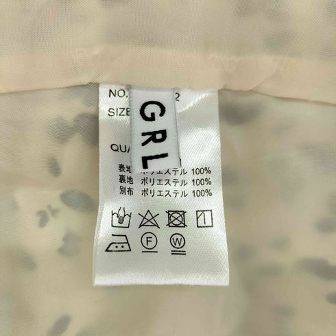 グレイル GRL セーラーカラー付きダルメシアン柄フレアワンピース レディース L