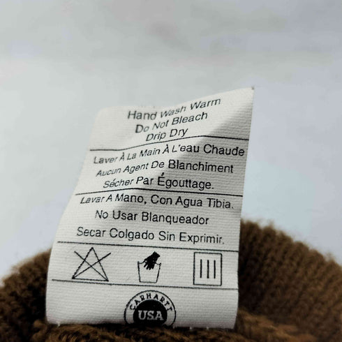 カーハート Carhartt USA製 アクリル ニット キャップ ビーニー メンズ ONE SIZE