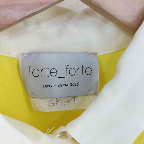 フォルテフォルテ forte forte シルク ノースリーブブラウス レディース 0