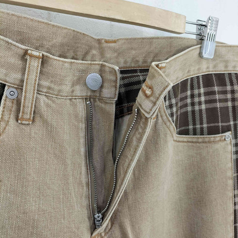 バーバリーブルーレーベル BURBERRY BLUE LABEL チェック柄 デニムパンツ メンズ 31inch