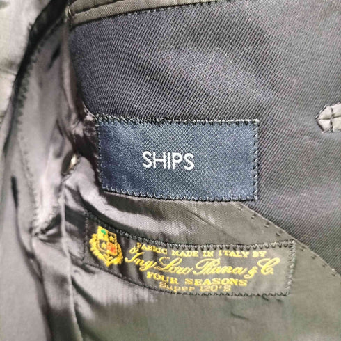 シップス SHIPS イタリア製ロロピアーナ生地 ウールギャバ 3Bテーラードスーツセットアップ メンズ 42
