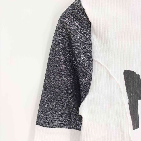 デシグアル Desigual 22AW MAKINI STOP SENR フロック加工 手描き L/S Tシャツ レディース JPN:S