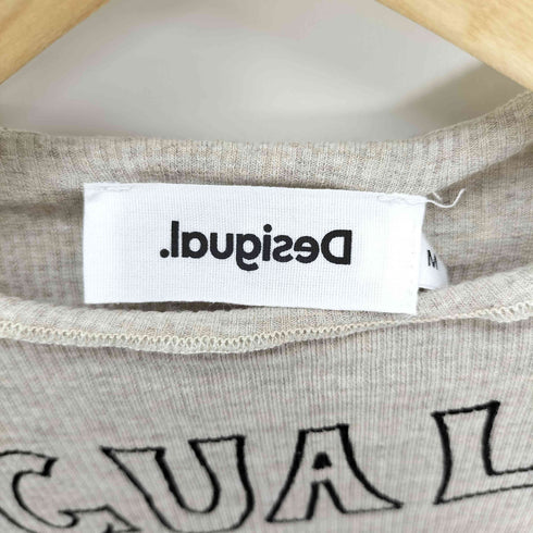 デシグアル Desigual 21AW LETTERING レタリング 総柄 落書き イラスト プリント L/S Tシャツ セカンドスキン レディース JPN:M