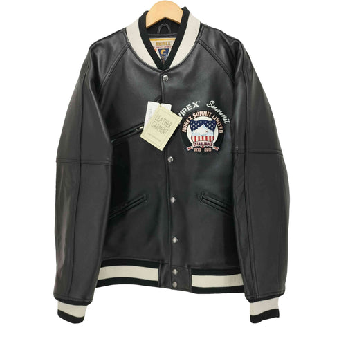 アヴィレックス AVIREX SUMMIT/サミット LEATHER VARSITY JACKET メンズ XL