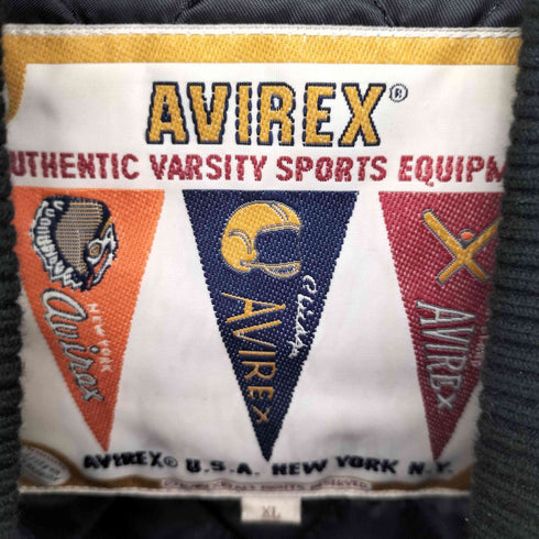アヴィレックス AVIREX SUMMIT/サミット LEATHER VARSITY JACKET メンズ XL