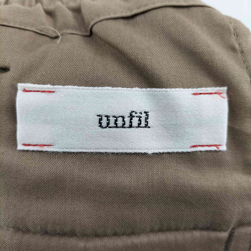 アンフィル unfil 2タック イージーテーパードパンツ メンズ 3