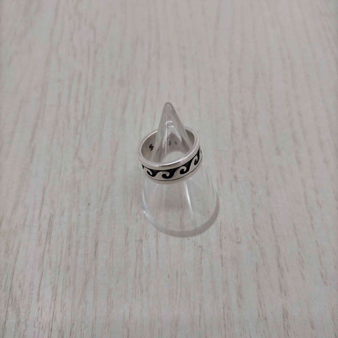 Southwestern jewelry 925刻印 波模様リング メンズ 8