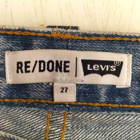 リダン RE/DONE ワイドレッグ クロップド ジーンズ リメイク レディース 27