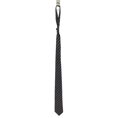 イヴサンローラン Yves Saint Laurent シルク100% ストライプ ネクタイ メンズ