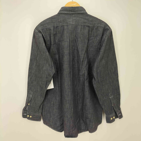 チャップスラルフローレン CHAPS RALPH LAUREN ロゴ刺繍 ボタンダウン L/Sシャツ メンズ import:M