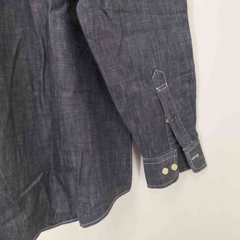 チャップスラルフローレン CHAPS RALPH LAUREN ロゴ刺繍 ボタンダウン L/Sシャツ メンズ import:M