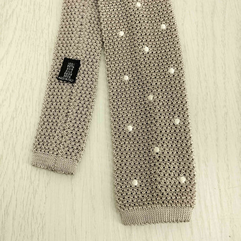 メーカーズシャツカマクラ Makers Shirt 鎌倉 シルク ドット ニットタイ メンズ