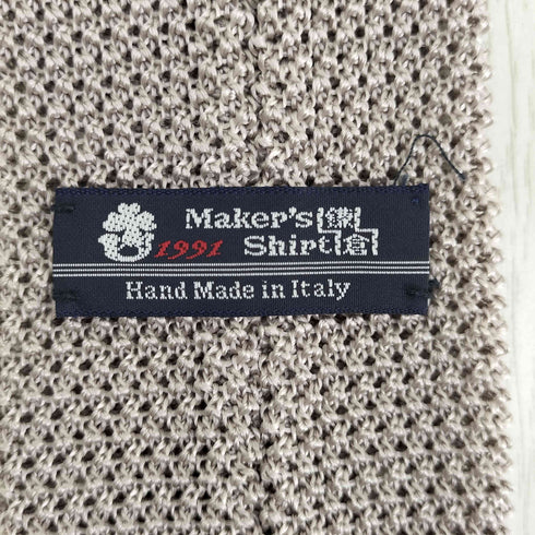 メーカーズシャツカマクラ Makers Shirt 鎌倉 シルク ドット ニットタイ メンズ