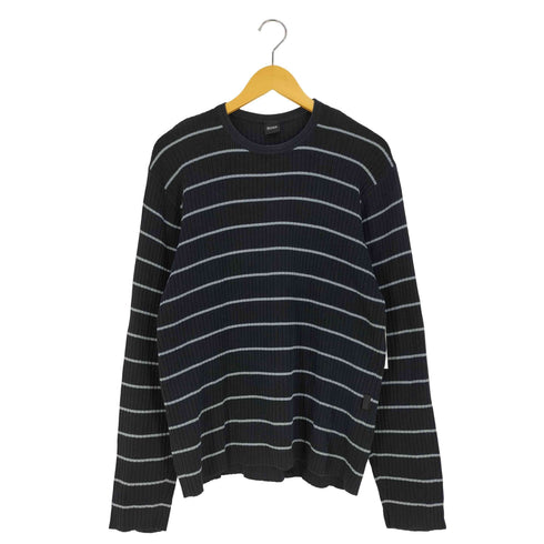 ボスヒューゴボス BOSS HUGO BOSS クルーネック ボーダー リブニット メンズ