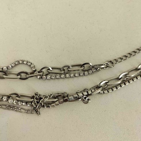 HYPNOTIZE MIX CHAIN NECKLACE レディース