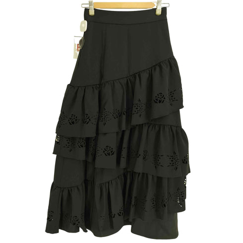 ハレ HARE ×Ado LASER CUT TIERED SKIRT レーザーカットティアードスカート レディース FREE