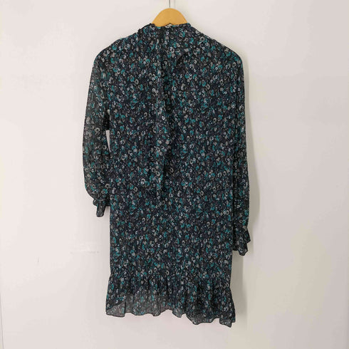 ザラ ZARA L/S シースルー花柄ワンピース レディース import:XS
