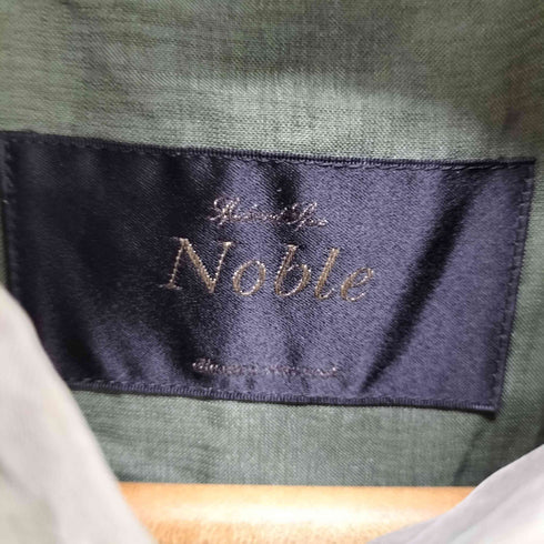 ノーブル Noble キュプラ100% ロングシャツワンピース レディース