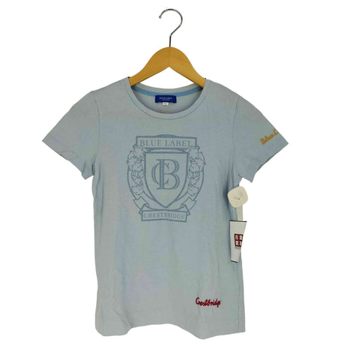 ブルーレーベルクレストブリッジ BLUE LABEL CRESTBRIDGE ロゴ プリント 刺繍 Tシャツ レディース 38